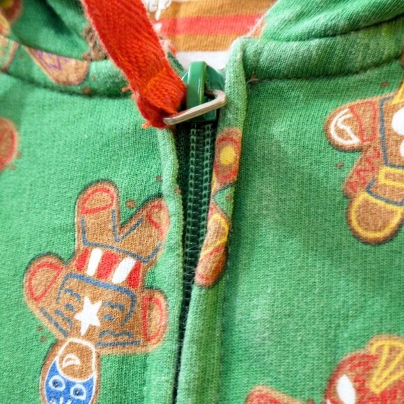 Disney Store Hooded Marvel Bodysuit Gingerbread Holiday Pajamas, Mens Xtra Small - Picture 9 of 16